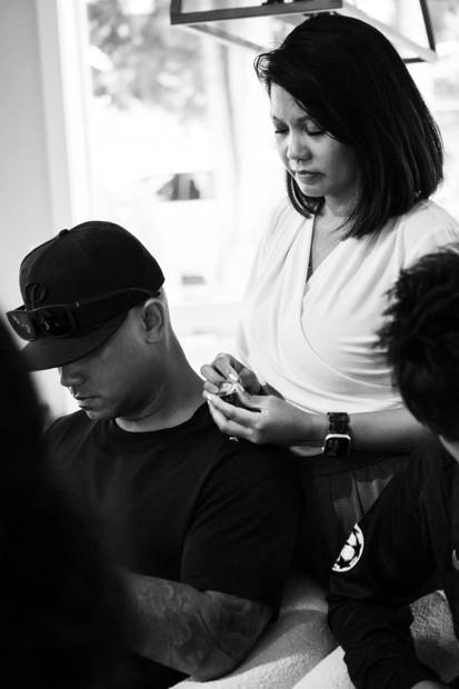 A face and a friendship that helped make the night personal.